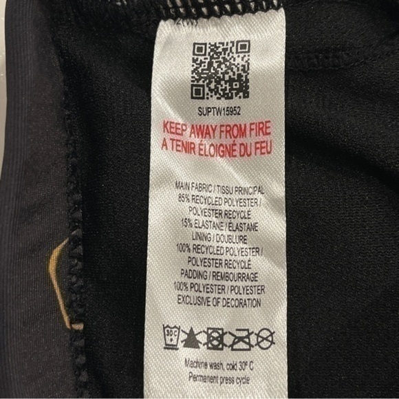 NWT Supply & Demand Regal Bikini Athletic Top Black Gold‎ Womens NEW - Picture 5 of 14